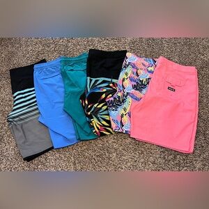Colorful Patterned and Solid Shorts Collection